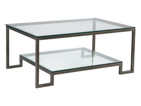 Metal Designs - Bonaire Rectangular Cocktail Table - Dark Brown - 19"