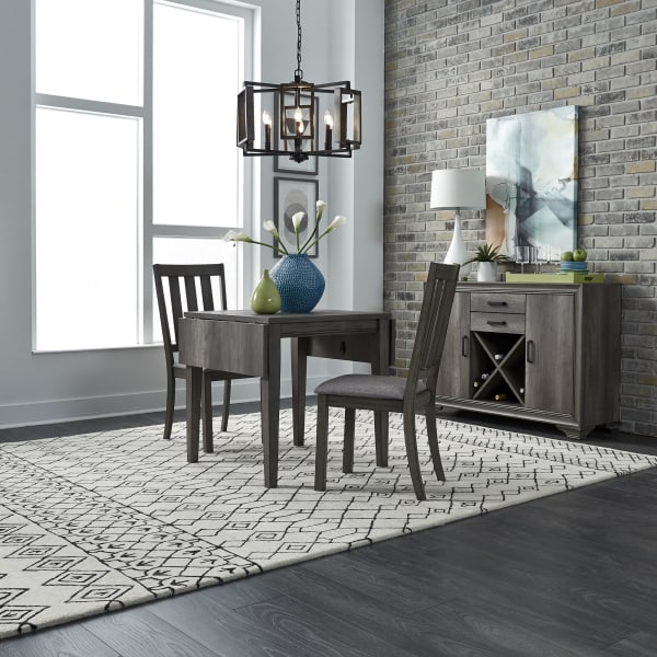Tanners Creek - 3 Piece Drop Leaf Set - Dark Gray