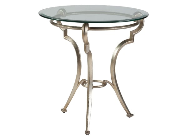 Signature Designs - Colette Round End Table - Pearl Silver