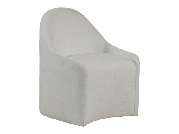 Signature Designs - Carly Dining Chair With Casters - White