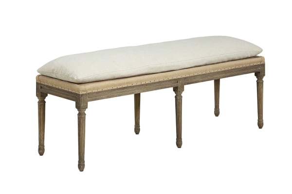 Milton - Bench - Beige / Light Brown