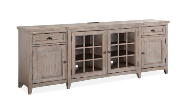 Paxton Place - 90" Entertainment Console - Dovetail Grey
