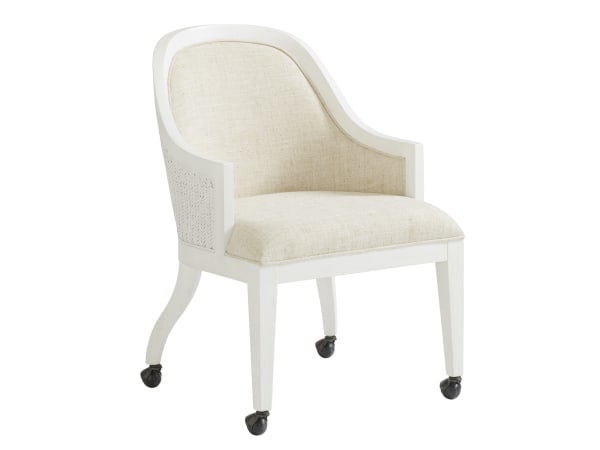 Ocean Breeze - Bayview Arm Chair With Casters - Beige