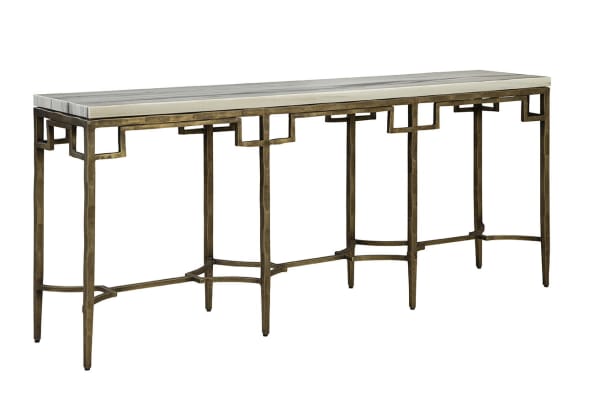 Tours - Console - White / Gold