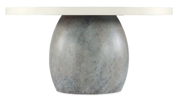 Serenity - Laguna Round Dining Table - Dark Gray / White