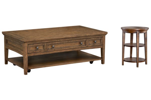 Bay Creek - Rectangular Cocktail Table With Accent End Table - Toasted Nutmeg