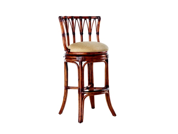 Island Estate - South Beach Swivel Bar Stool - Dark Brown