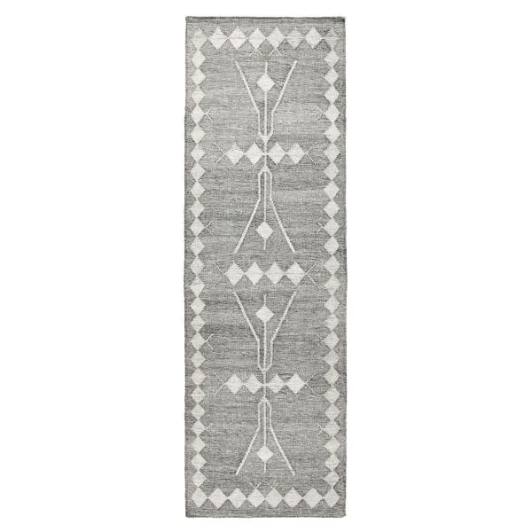 Mirage - 2.6' x 8' Indoor/Outdoor Rug - Oasis Gray Multi