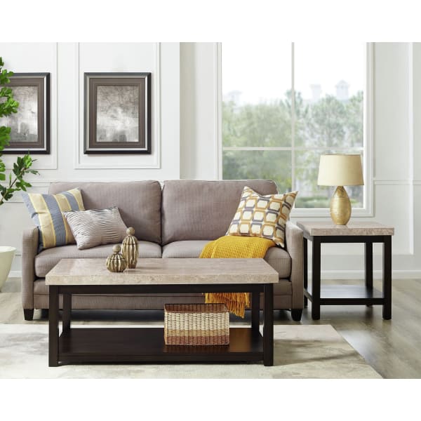 Kansas - 2 Piece Occasional Table Set (Coffee Table & End Table) - Espresso