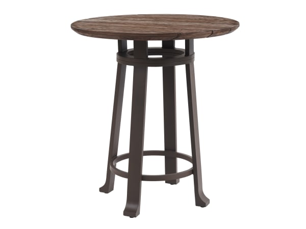 Kilimanjaro - Round Bistro Table - Dark Brown / Black