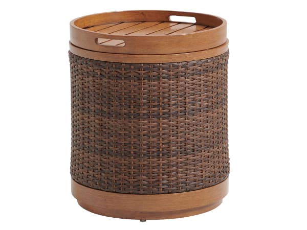 Harbor Isle - Round Accent Table - Dark Brown