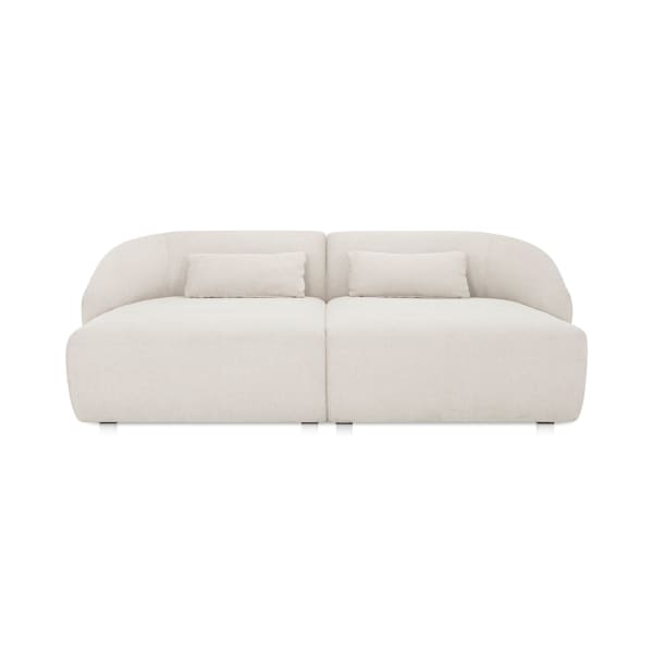 Amelia - Double Chaise Modular Sectional - Warm White