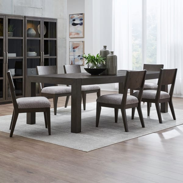 Cascade Falls - Optional 7 Piece Rectangular Table Set - Brown