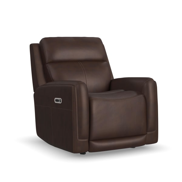 Alister - Power Gliding Recliner With Power Headrest And Lumbar - Burnt Umber