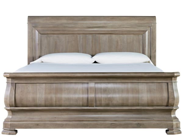 Reprise - King Sleigh Bed - Light Brown