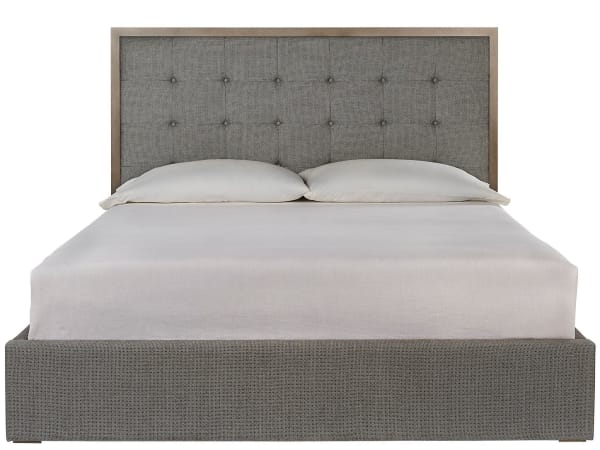 Modern - Panel Queen Bed - Pearl Silver