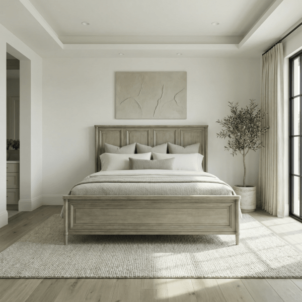 Rochelle Park - King Panel Bed - Smokey Taupe