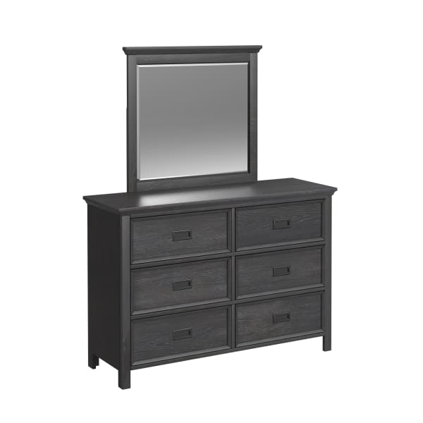 Hampton Kids - Dresser And Mirror Set - Charcoal