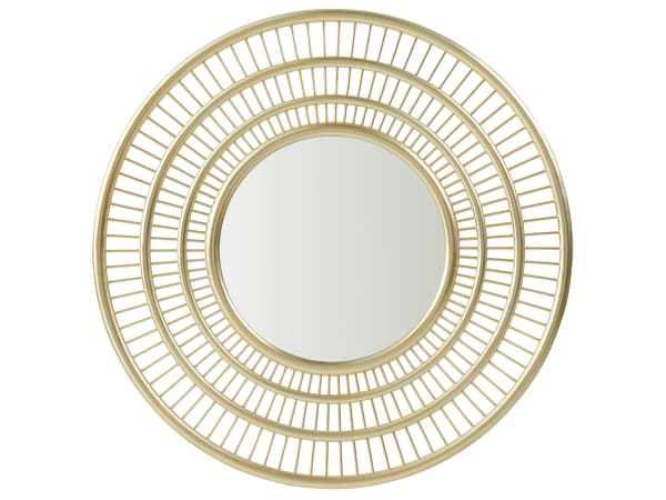 Palm Desert - Ambrose Round Mirror - Beige