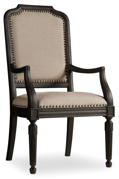 Corsica Dark Upholstered Arm Chair