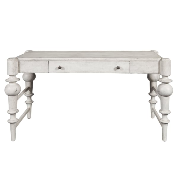 Pulaski Accents - Farmhouse Writing Desk with Storage Drawer - Gray