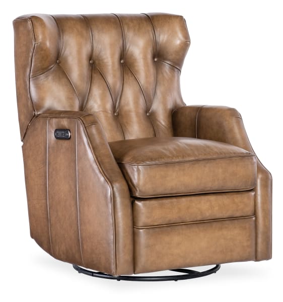 RC - Henderson Power Swivel Glider Recliner - Brown