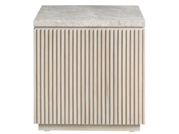 Avaline - Carmen Side Table - Beige / Gray