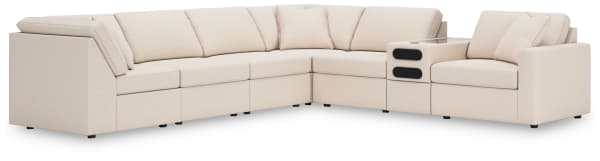 Modmax - Oyster - 7-Piece Sectional With Audio System Console