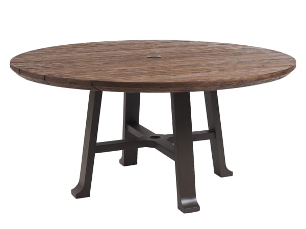 Kilimanjaro - Round Dining Table - Dark Brown / Black