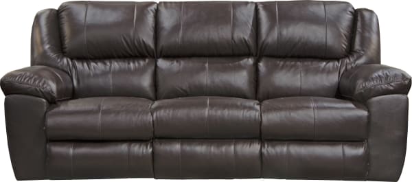Transformer II Ultimate Sofa w/3 Recliners & Drop Down Table - Chocolate