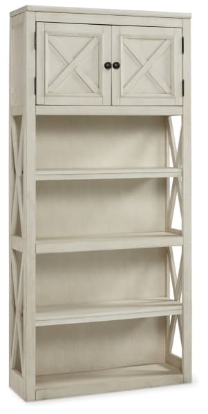 Bolanburg - White / Brown / Beige - Large Bookcase