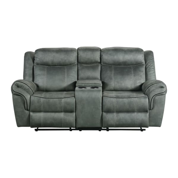 Sorrento - Motion Loveseat With Console - Charcoal