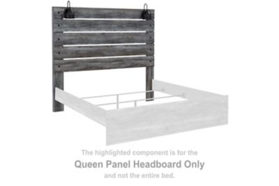 Baystorm - Gray - Queen Panel Headboard with Sconce Lights