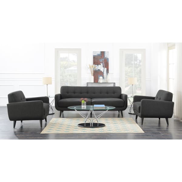 Hadley - Sofa & Chair Set - Charcoal