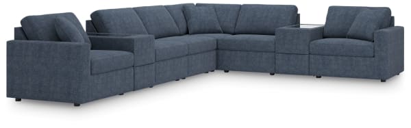 Modmax - Ink - 8-Piece Sectional With 2 Storage Consoles, With Laf Corner Chair And Raf Corner Chair