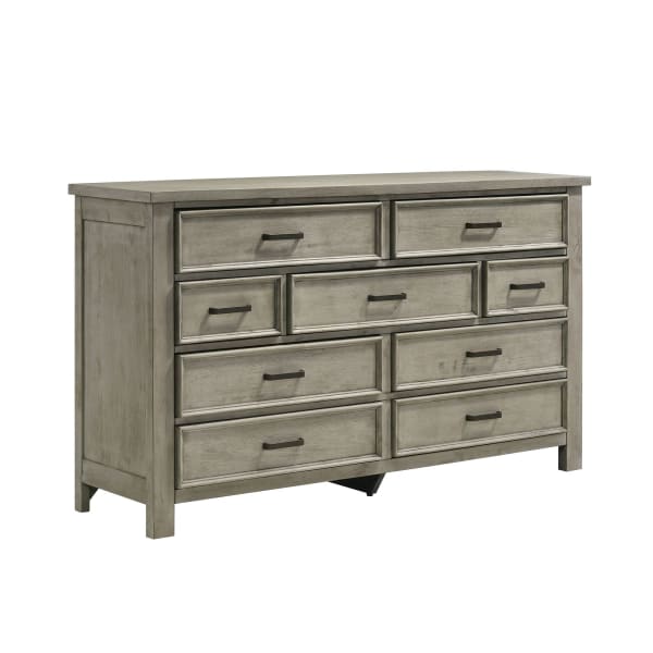Sullivan - 9-Drawer Dresser - Drift Gray
