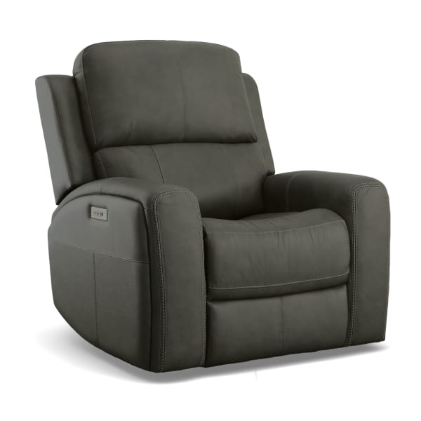 Linden - Power Recliner With Power Headrest & Lumbar - Charcoal