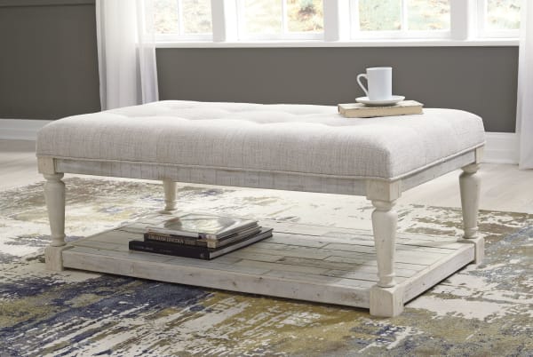 Shawnalore - Whitewash - Ottoman Cocktail Table