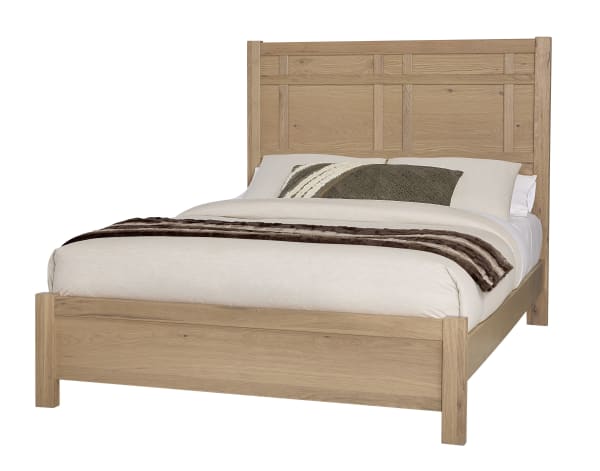 Custom Express - King Architectural Bed - Clear Oak