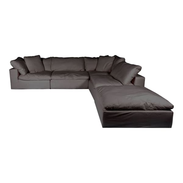 Clay - Livesmart Fabric Dream Modular Sectional - Light Gray