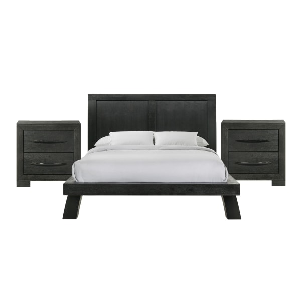 Allan - Queen 3 Piece Bedroom Set - Black