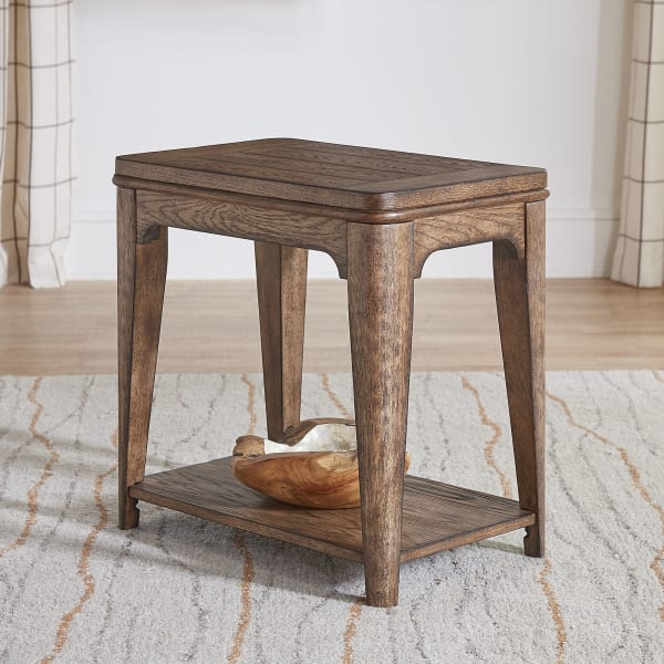 Ashford - Chair Side Table - Light Brown