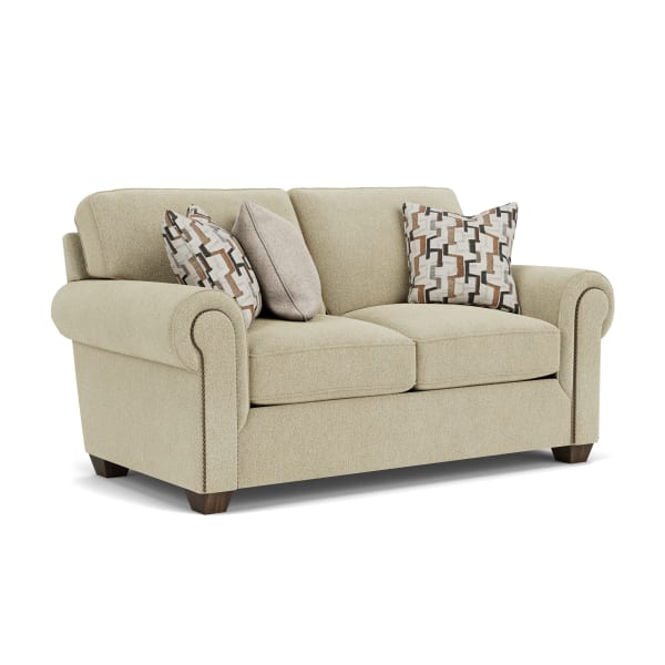 Carson - Fabric Loveseat, Nailhead Trim