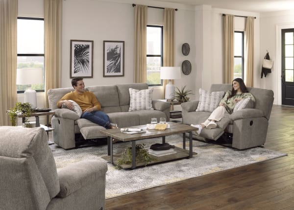 Tyler - Reclining Loveseat - Pewter