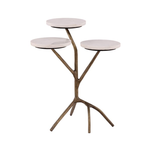 Garcia - Drink Table - Beige / Light Brown