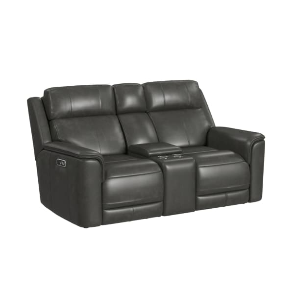 Mustang - P3 Loveseat With Console - Aline Anthracite