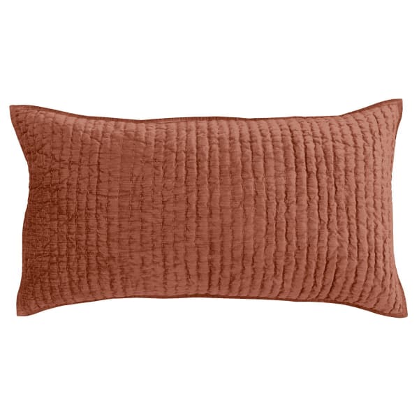 Bari - Velvet King Sham - Terra Cotta