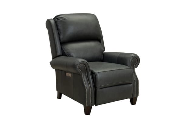 Churchill (Chaise) - Power Recliner With Power Recline, Power Headrest, Power Lumbar - Gray