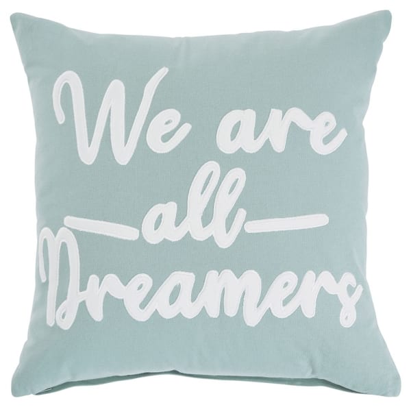 Dreamers - Light Green / White - Pillow