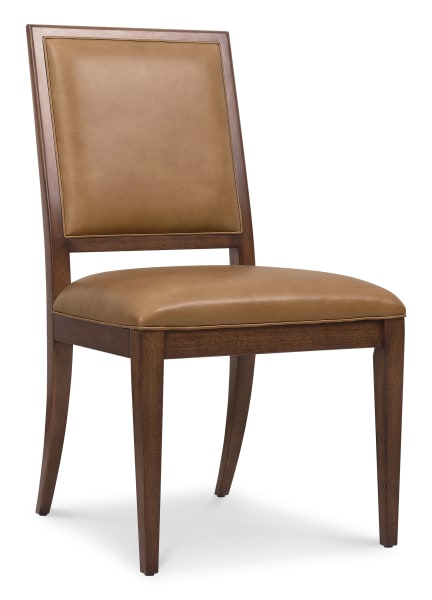 Archives - Leather Side Chair - Light Brown